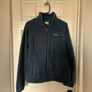 Fleece Columbia Zip Up Women Jacket